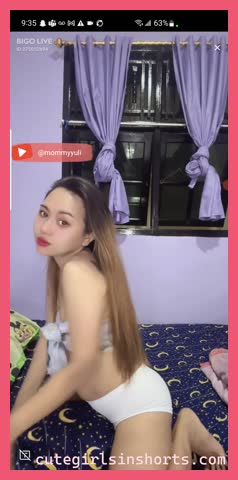 Asian Girl With Hot Tattoos Dancing In White Shorts 1